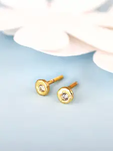 GIVA GIVA Gold-Plated Classic Studs Earrings
