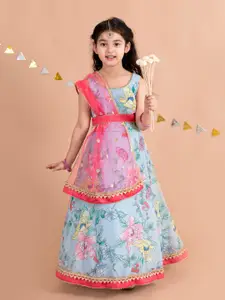 pspeaches Floral Print A-Line Ethnic Dress