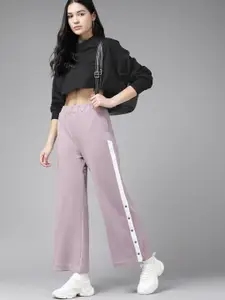 Roadster Women Cotton Drop-Shoulder Sleeves Crop Sweatshirt