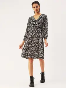 DressBerry Printed Flared Dress