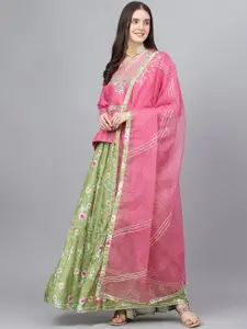 Divena Embroidered Ready to Wear Lehenga & Blouse With Dupatta