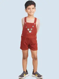 Zalio Boys Dungarees With Printed T-Shirt