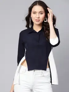 Ives Crepe Shirt Style Top