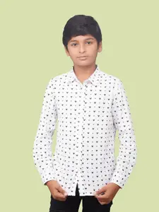 Zalio Boys Printed Cotton Casual Shirt
