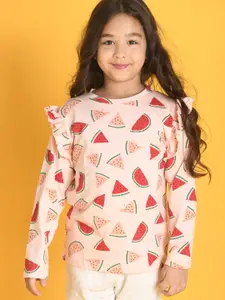 Anthrilo Girls  Printed T-shirt with Trousers