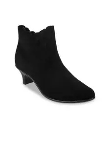 Mochi Women Kitten Heel Regular Boots