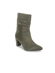 Mochi Women Block Heel Regular Boots