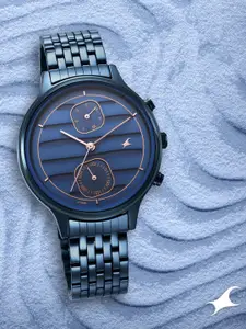 Fastrack Women Brass Dial & Bracelet Style Straps Analogue Watch 6207QM01