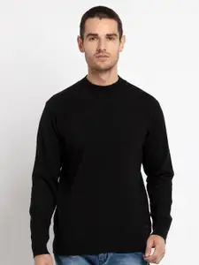 Status Quo Round Neck Pullover Ribbed Acrylic Sweaters