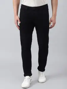 Richlook Men Black Slim Fit Clean Look Stretchable Jeans