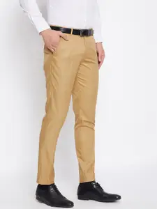 VEI SASTRE Men Smart Slim Fit Trousers