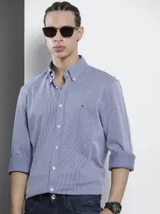 Tommy Hilfiger Men Button-Down Collar Pure Cotton Casual Shirt
