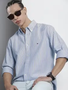 Tommy Hilfiger Men Striped Pure Cotton Casual Shirt