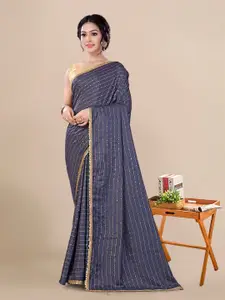 KALINI Embellished Sequinned Maheshwari Saree