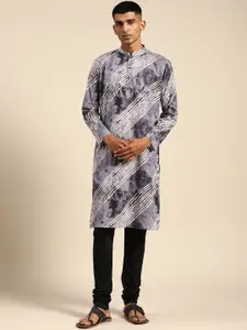 KISAH Men Dyed Regular Kurta