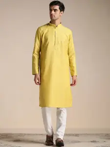 Manyavar Men Mandarin Collar Kurta with Pyjamas