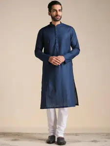 Manyavar Men Pure Cotton Kurta with Churidar