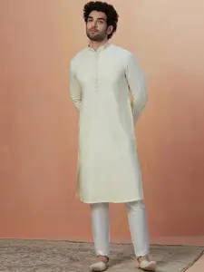 Manyavar Men Pure Cotton Kurta with Pyjamas