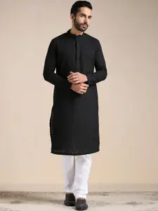 Manyavar Men Embroidered Kurta with Pyjamas