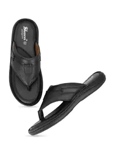 SHENCES Men Leather Comfort Sandals