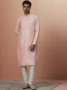 Manyavar Men Mandarin Collar Kurta with Pyjamas
