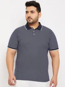 bigbanana Men Plus Size Polo Collar Pure Cotton Bio Finish T-shirt