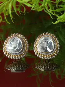 AURAA TRENDS Gold Plated Contemporary Studs Earrings