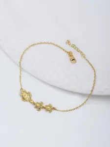 Carlton London Women Gold-Plated Anklet