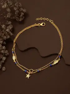 Carlton London Gold-Plated Brass Anklet