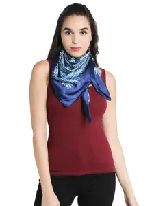 Noi Blue Printed Scarf