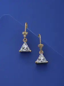 Carlton London Triangular Drop Earrings