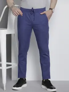 The Indian Garage Co Men Slim Fit Cotton Trousers