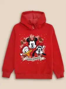 Kids Ville Boys Christmas Mickey & Friends Printed Hoodie Sweatshirts