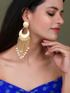 Silvermerc Designs Gold Plated Contemporary Drop Earrings