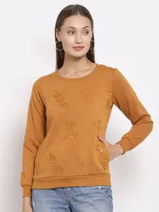 Juelle Round Neck Embroidered Sweatshirt