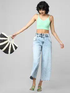 ONLY Women Flared Heavy Fade Jeans