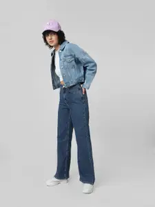 ONLY Women Straight Fit High-Rise Jeans