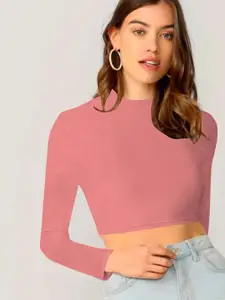 Dream Beauty Fashion Women High Neck Crop Top