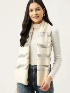 DressBerry Women Self Striped Wool Acrylic Scarf
