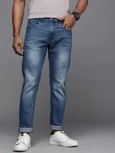 WROGN Men Heavy Fade Stretchable Mid-Rise Jeans