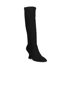 Saint G Women Stretch Leather Knee High Boots
