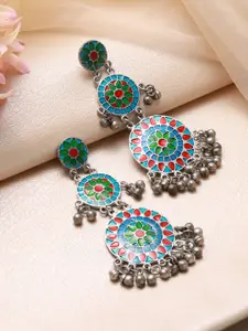 Jazz and Sizzle Circular Drop Earrings