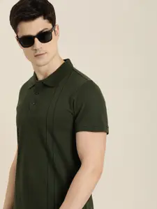 INVICTUS Striped Polo Collar T-shirt