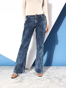 The Roadster Life Co. Women Cool Blue Rodeo Bootcut Low-Rise Light Fade Stretchable Jeans