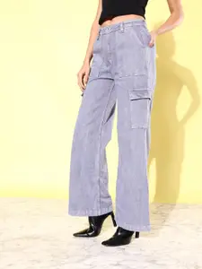 The Roadster Life Co. Pure Cotton High-Rise Romance Ramble-Wide legs & Flared Jeans