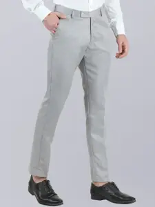 VEI SASTRE Men Smart Slim Fit Trousers
