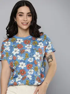 Mast & Harbour Floral Printed T-shirt