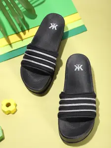 Kook N Keech Women Shimmer Detail Flatform Heels
