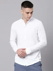 Hubberholme Men Classic Pure Knitted Cotton Casual Shirt