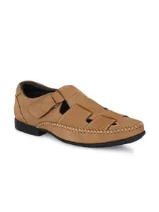 Hitz Men Leather Shoe-Style Sandals
